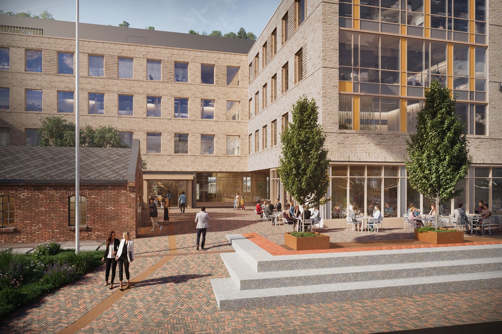 Inngang og tun i forkant