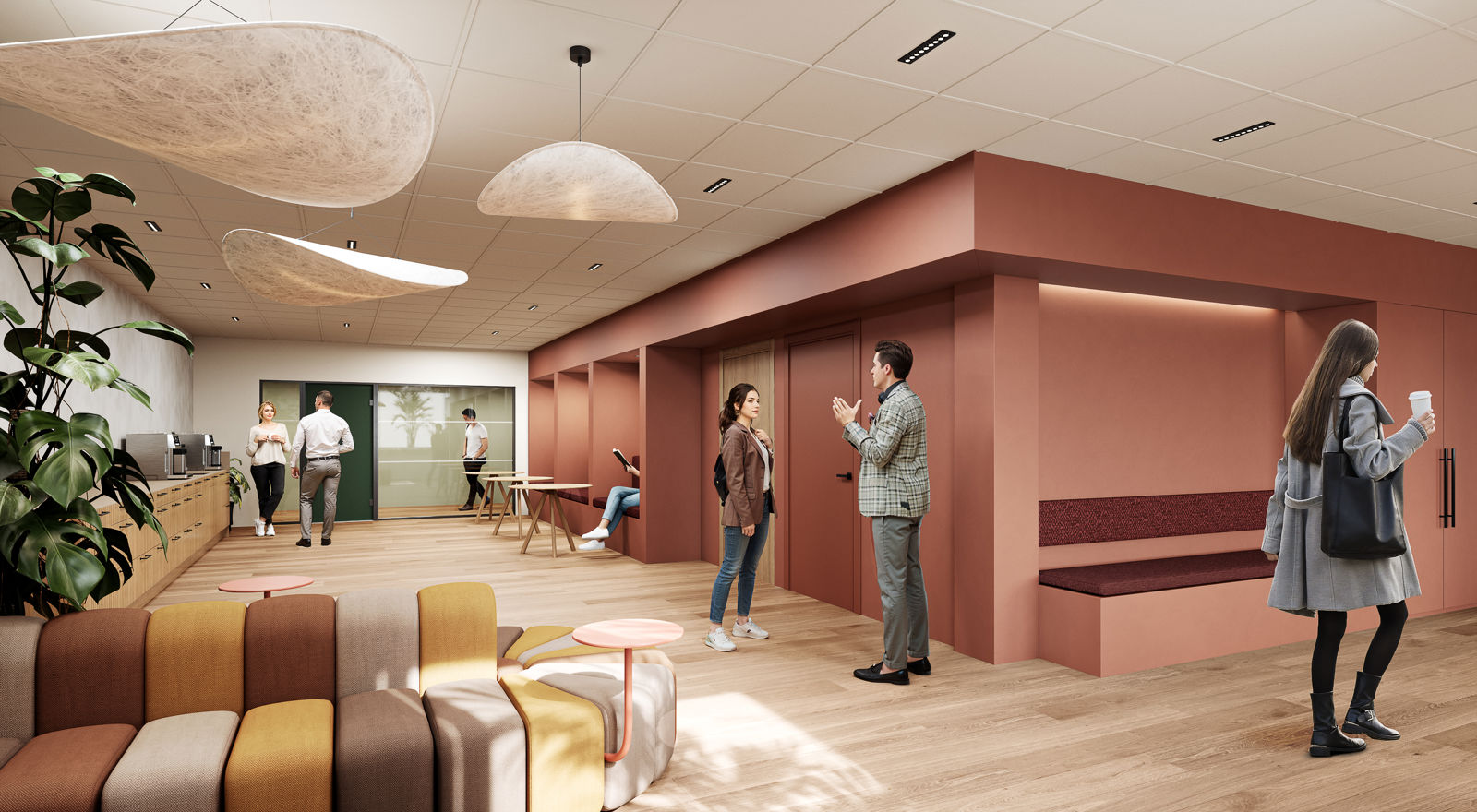 Illustrasjon av kontorfasiliteter