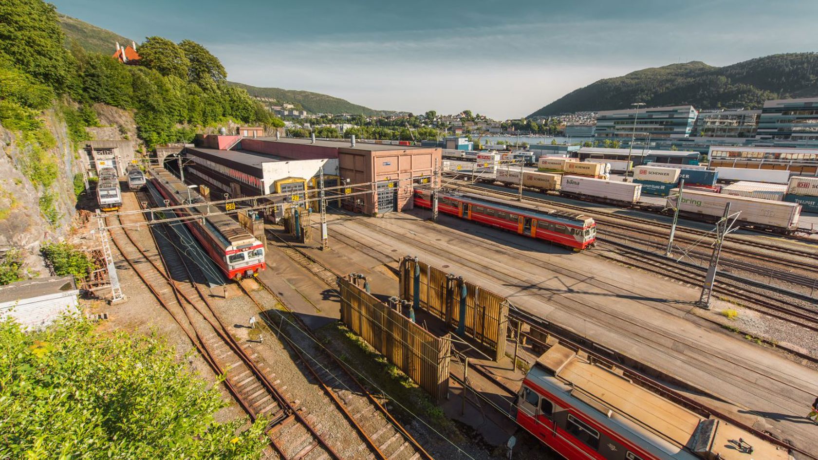 Oversiktsbilde over Bergen verksted